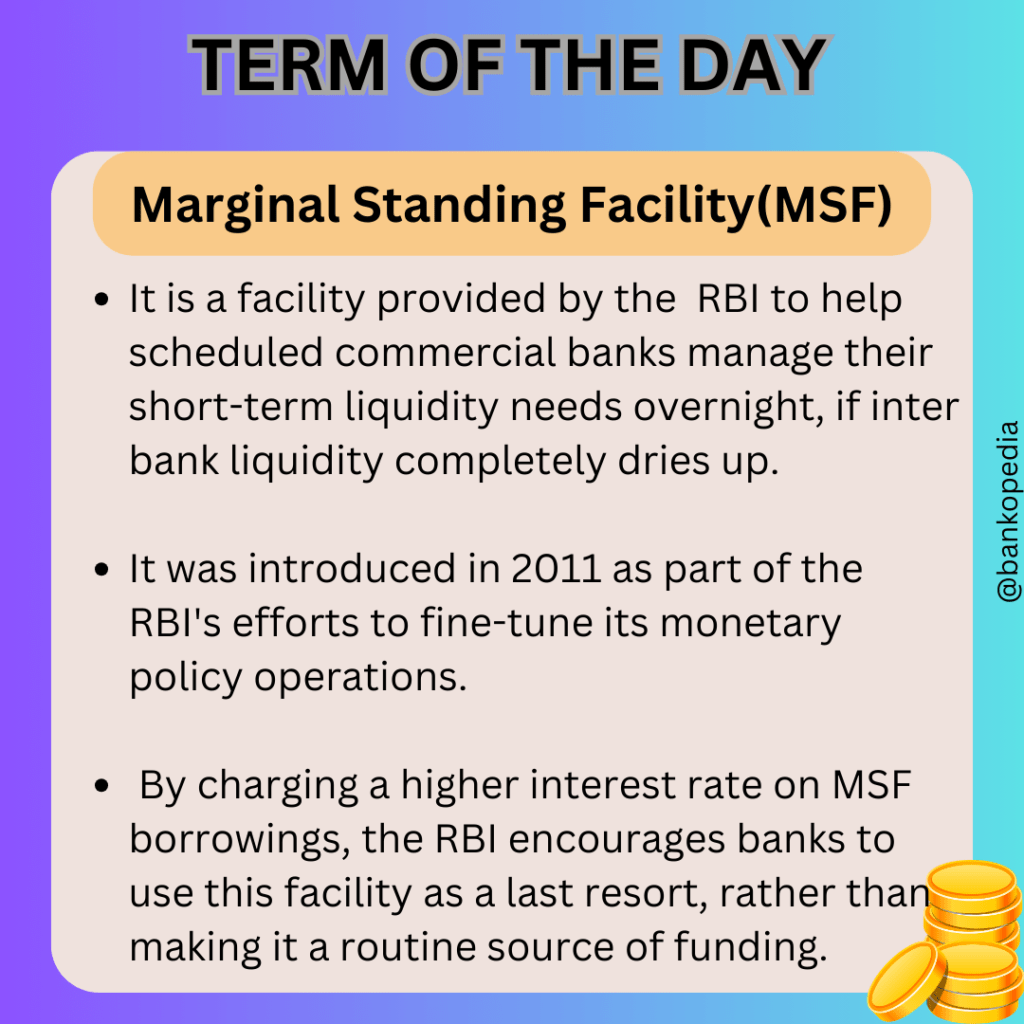 Marginal Standing Facility