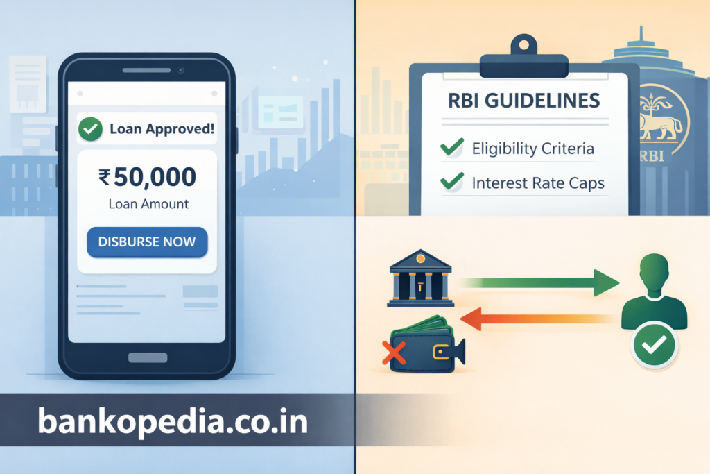  RBI Digital Lending Guidelines 2022 — direct disbursement flow between regulated entity and borrower, prohibiting LSP pass-through accounts